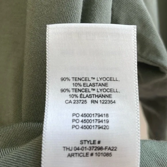 Aritizia - Wilfred - Cropped Casual Button Down Top - Green - XS - Picture 5 of 11